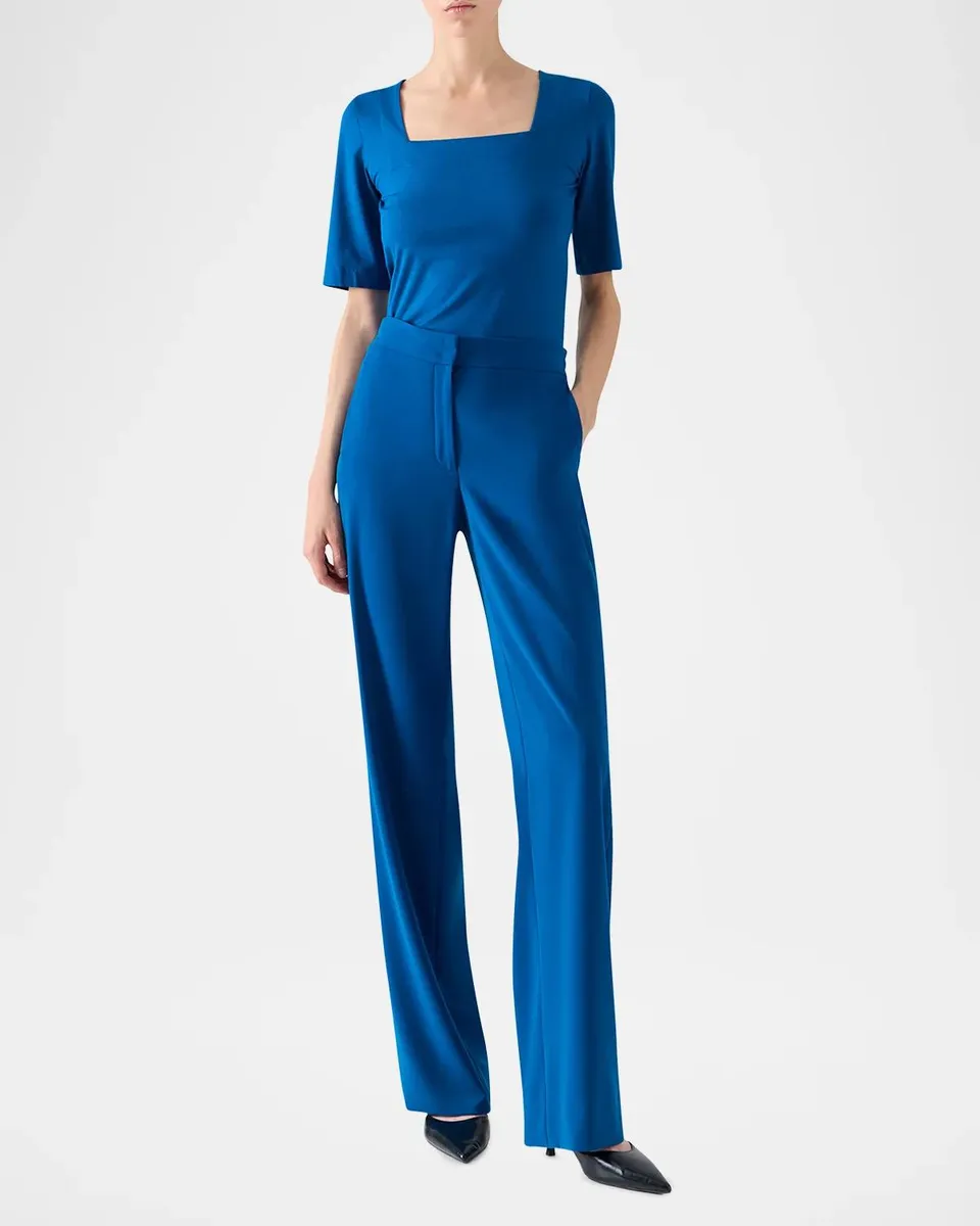 Akris punto Square-Neck Top | Thumbnail 2 Akris punto Square-Neck Top | Thumbnail 2