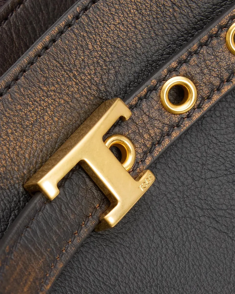 Tod's Mini Burnished Leather Top-Handle Bag | Thumbnail 4