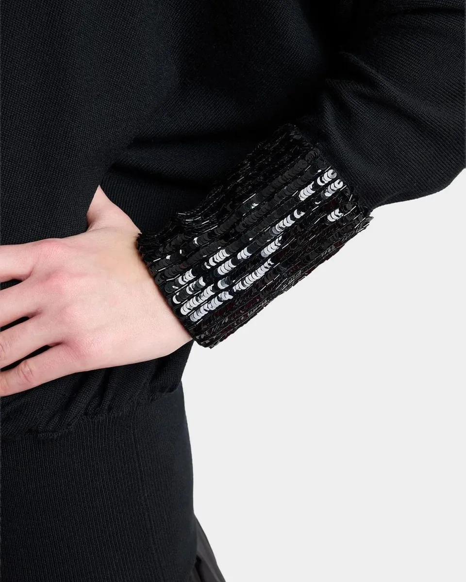 Valentino Garavani Turtleneck Sequined Balloon Sweater | Thumbnail 5