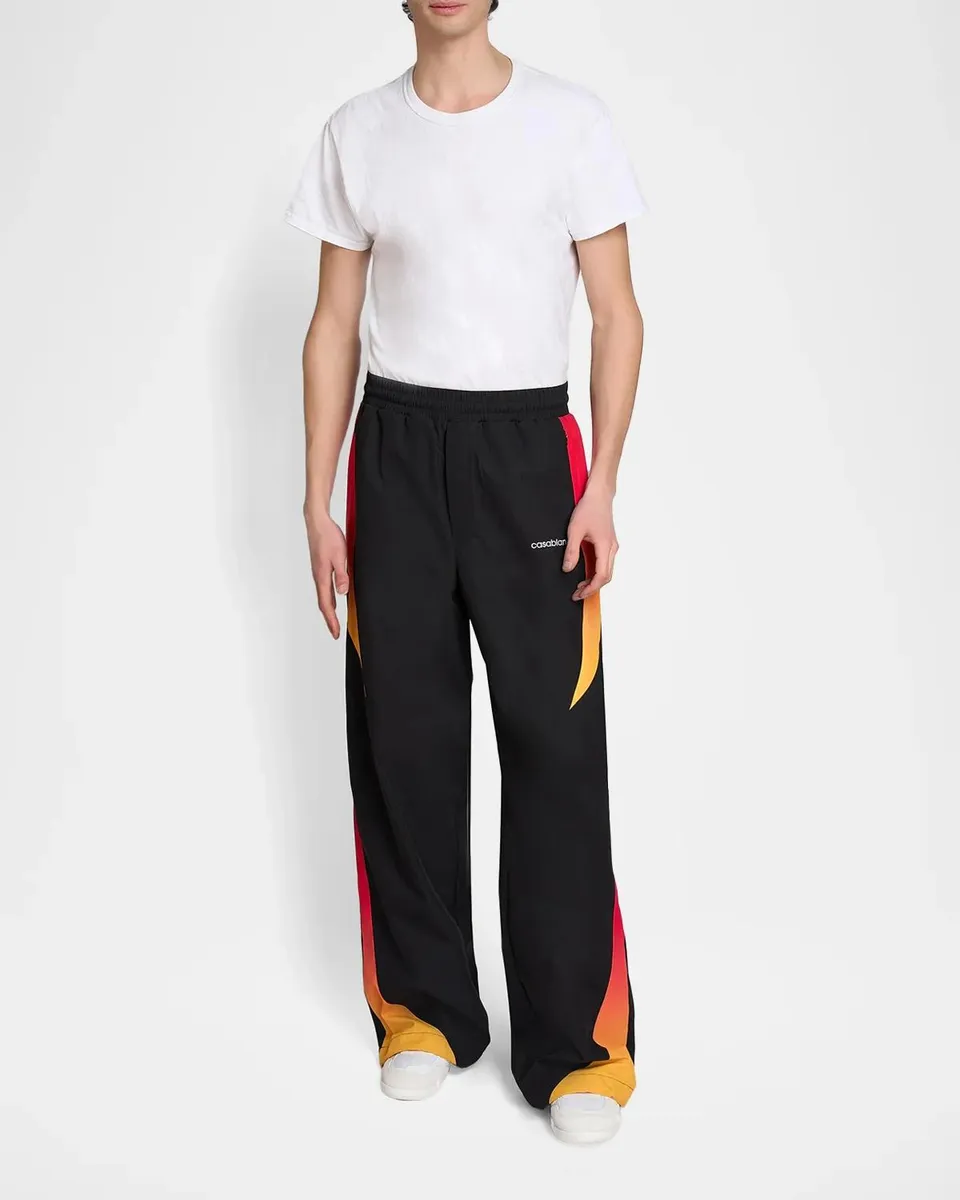 Casablanca Men's Printed Wide-Leg Track Pants | Thumbnail 2 Casablanca Men's Printed Wide-Leg Track Pants | Thumbnail 2