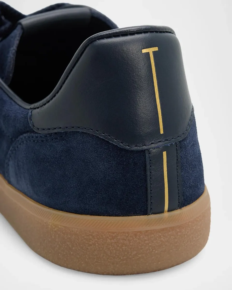 Tom Ford Men's Suede T Low-Top Sneakers | Thumbnail 4