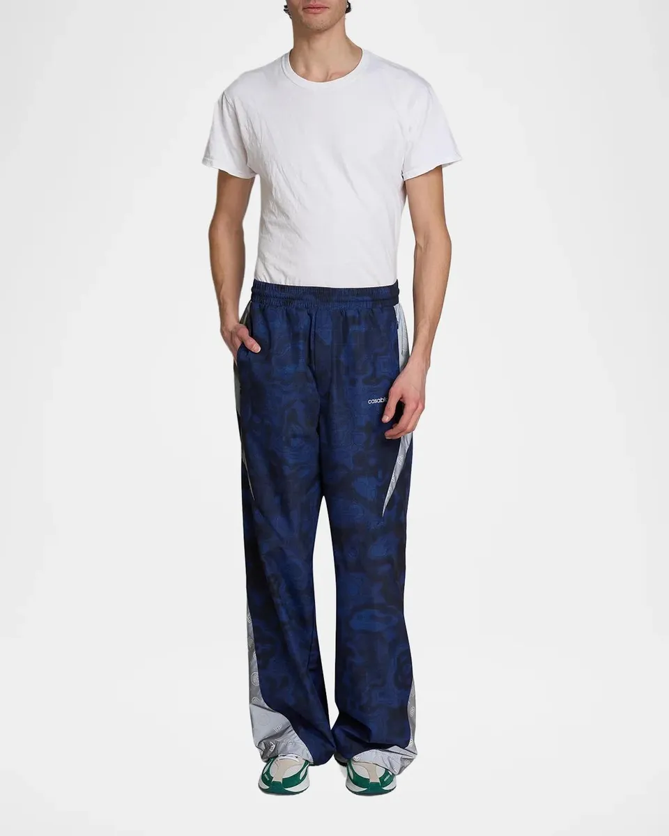 Casablanca Men's Printed Wide-Leg Track Pants | Thumbnail 2 Casablanca Men's Printed Wide-Leg Track Pants | Thumbnail 2