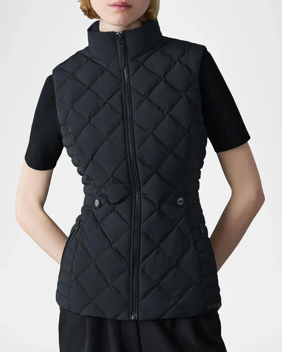 Mackage Stefania Diamond-Quilted Down Vest | Thumbnail 4 Mackage Stefania Diamond-Quilted Down Vest | Thumbnail 4