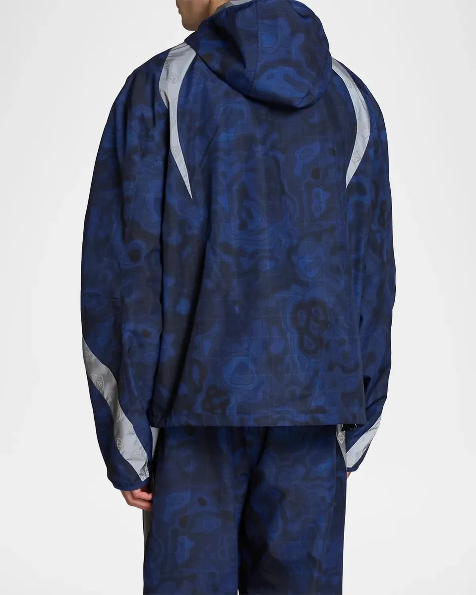 Casablanca Men's Printed Full-Zip Hooded Jacket | Thumbnail 3