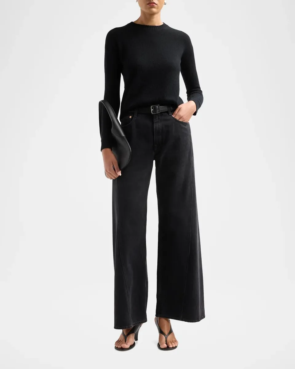 Neiman Marcus Cashmere Collection Basic V-Neck Cashmere Cardigan | Thumbnail 2 Neiman Marcus Cashmere Collection Basic V-Neck Cashmere Cardigan | Thumbnail 2
