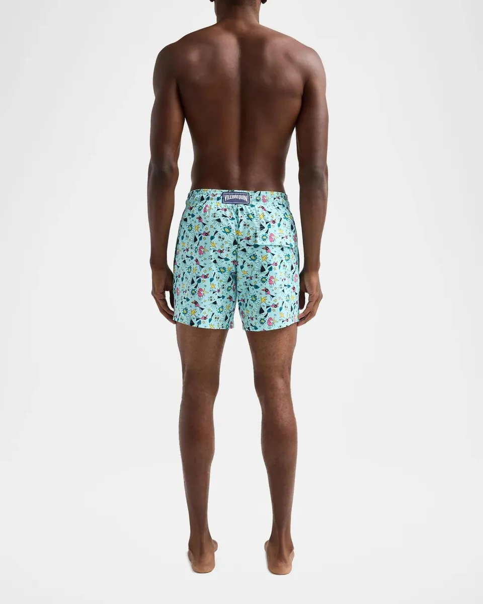 Vilebrequin Men's Aquatic Carnival Drawstring Swim Shorts | Thumbnail 3 Vilebrequin Men's Aquatic Carnival Drawstring Swim Shorts | Thumbnail 3