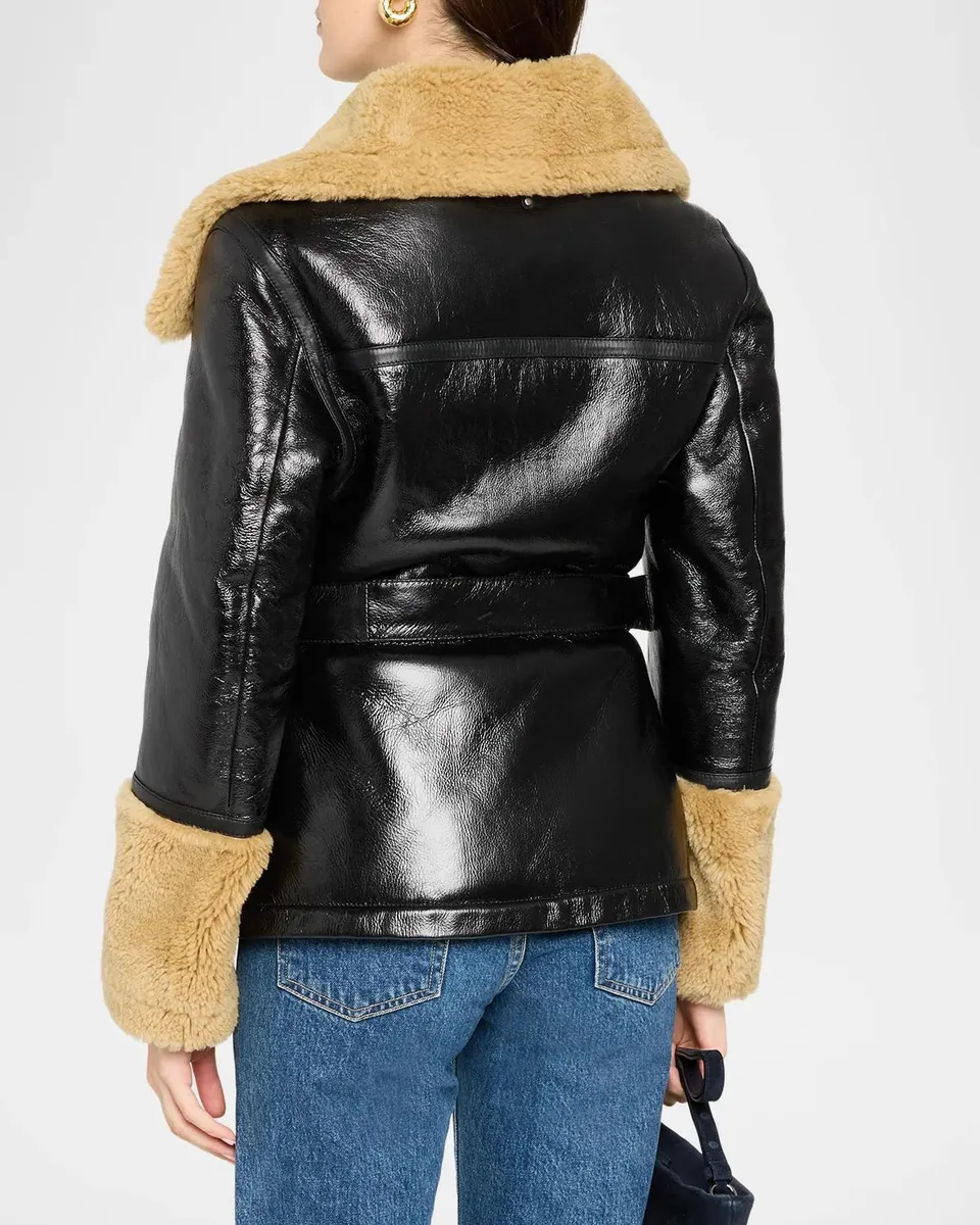 Mackage Eileen Shearling and Leather Moto Jacket | Thumbnail 3 Mackage Eileen Shearling and Leather Moto Jacket | Thumbnail 3