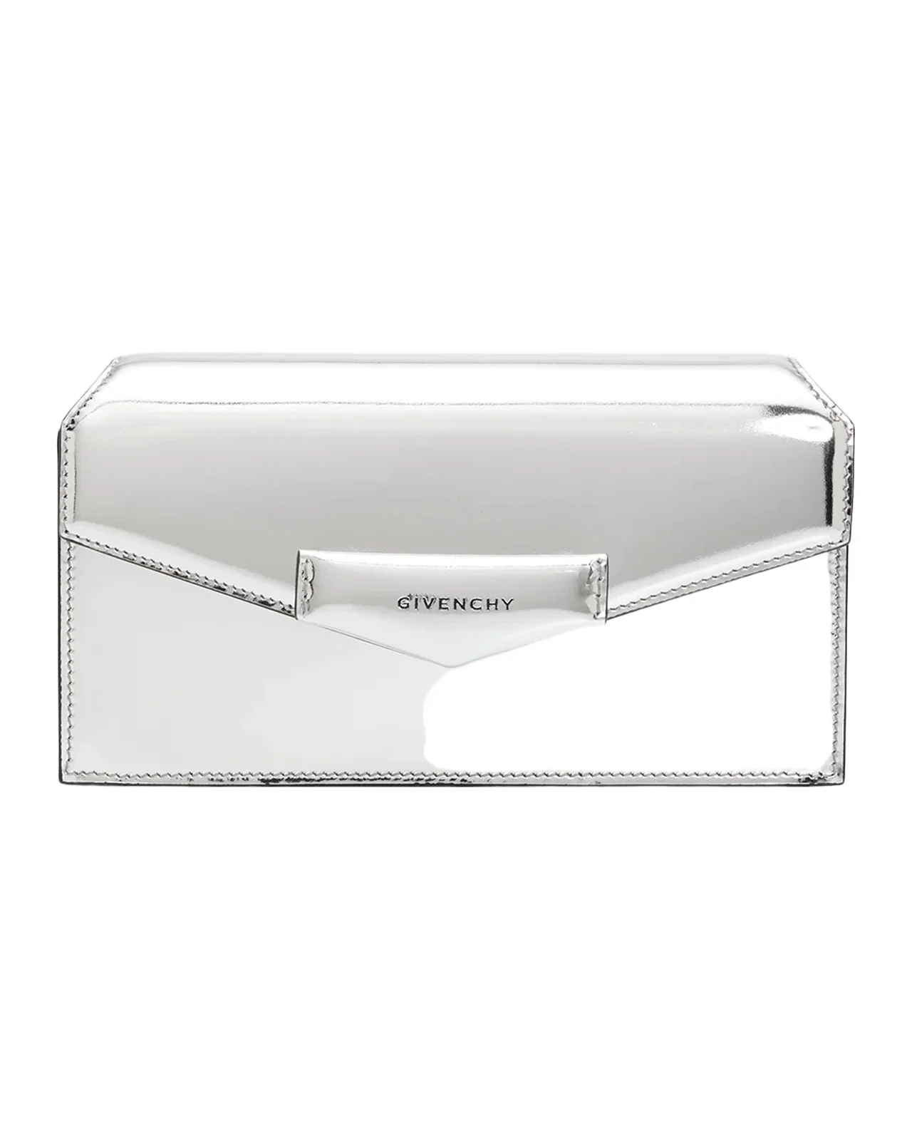Givenchy Antigona Metallic Leather Clutch Bag