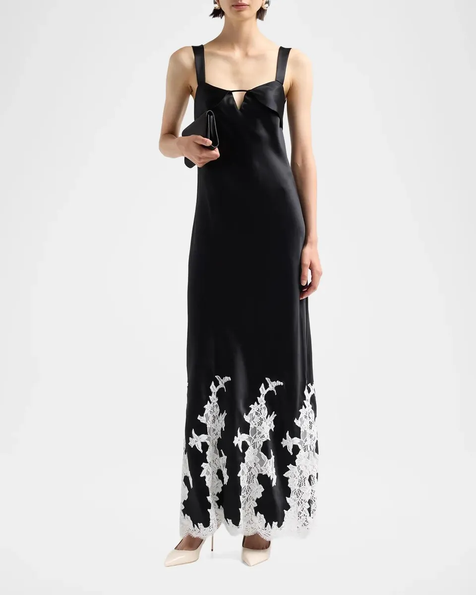 Simkhai Lea Lace Insert Maxi Dress | Thumbnail 2