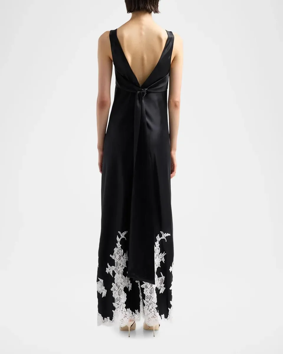 Simkhai Lea Lace Insert Maxi Dress | Thumbnail 3