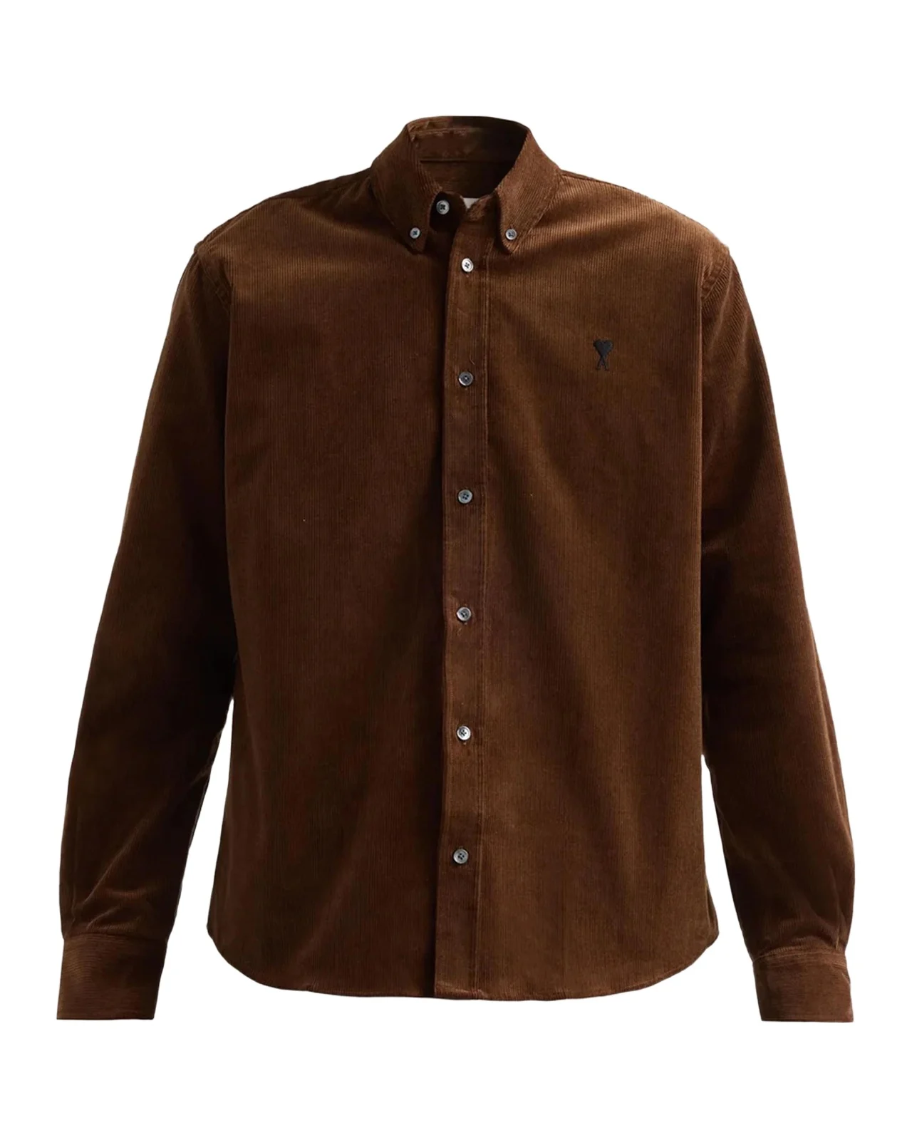 AMI PARIS Men's Quota Contrasted Ami De Coeur Button-Down Shirt