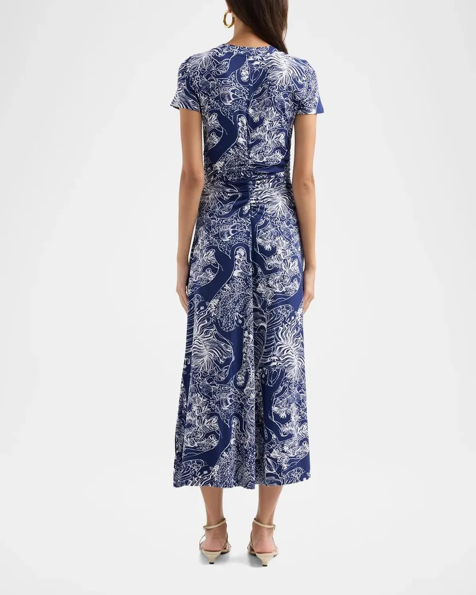 Lilly Pulitzer Alma Printed UPF 50+ Midi Dress | Thumbnail 4 Lilly Pulitzer Alma Printed UPF 50+ Midi Dress | Thumbnail 4