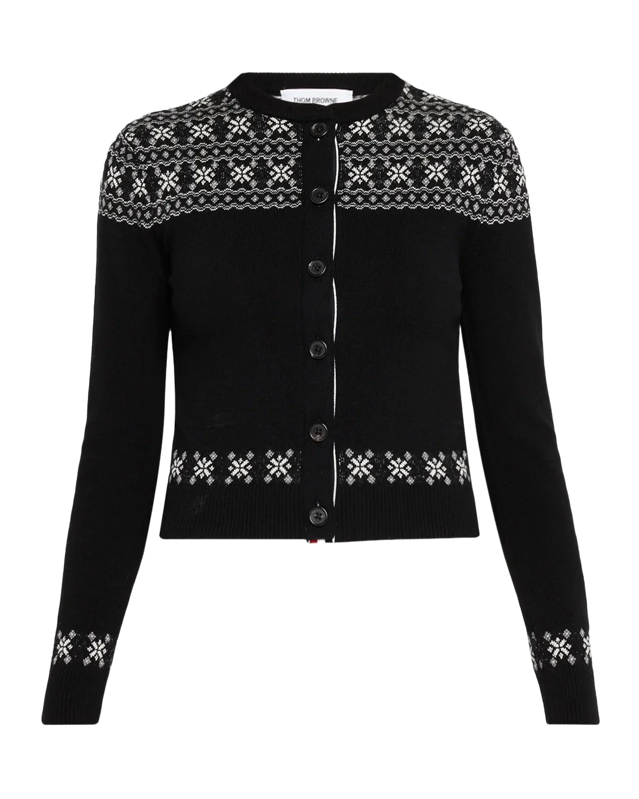 Icelandic Fair Isle Cashmere Crewneck Cardigan Icelandic Fair Isle Cashmere Crewneck Cardigan