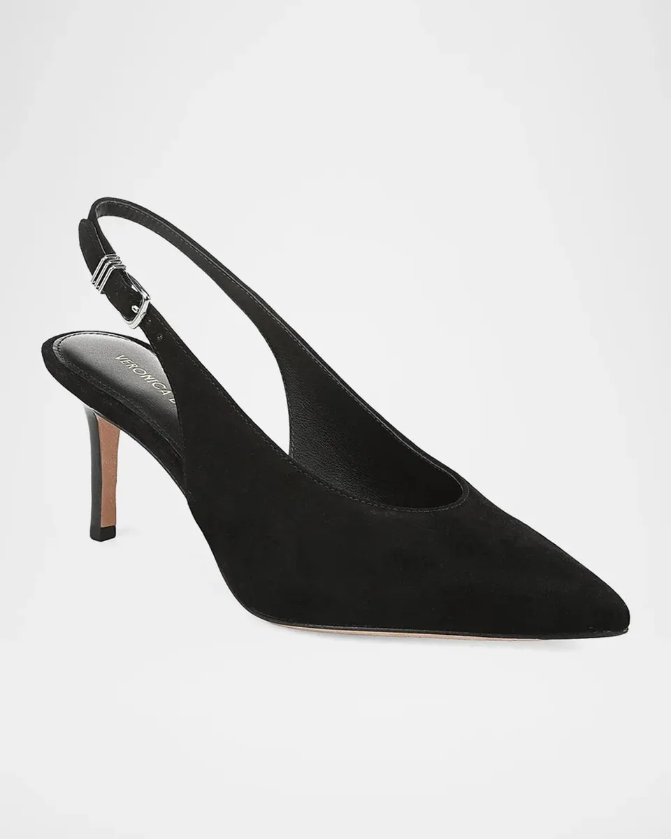 Veronica Beard 70mm Luciana Suede Slingback Pumps | Thumbnail 4