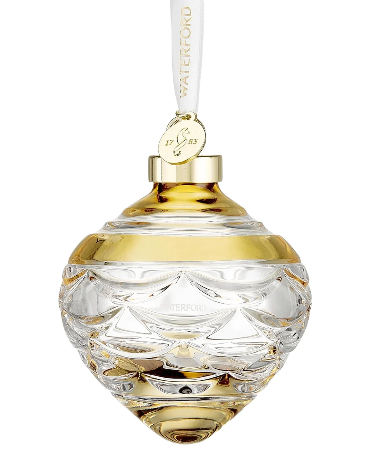 Waterford Crystal Winter Wonders Pinecone Bauble Christmas Ornament, Amber