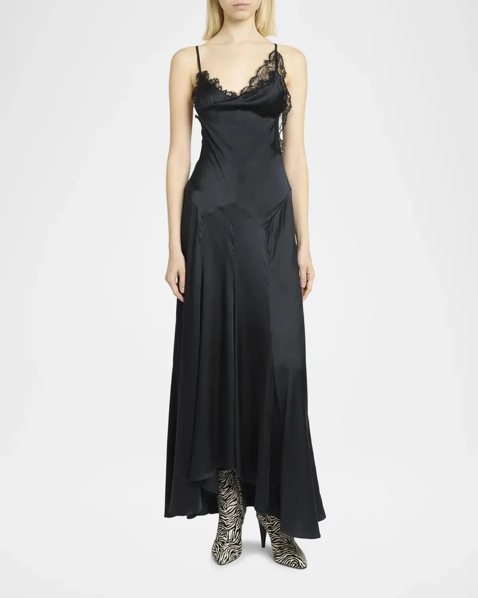 Etoile Isabel Marant Aloise Lace Stretch-Silk Maxi Dress | Thumbnail 2 Etoile Isabel Marant Aloise Lace Stretch-Silk Maxi Dress | Thumbnail 2
