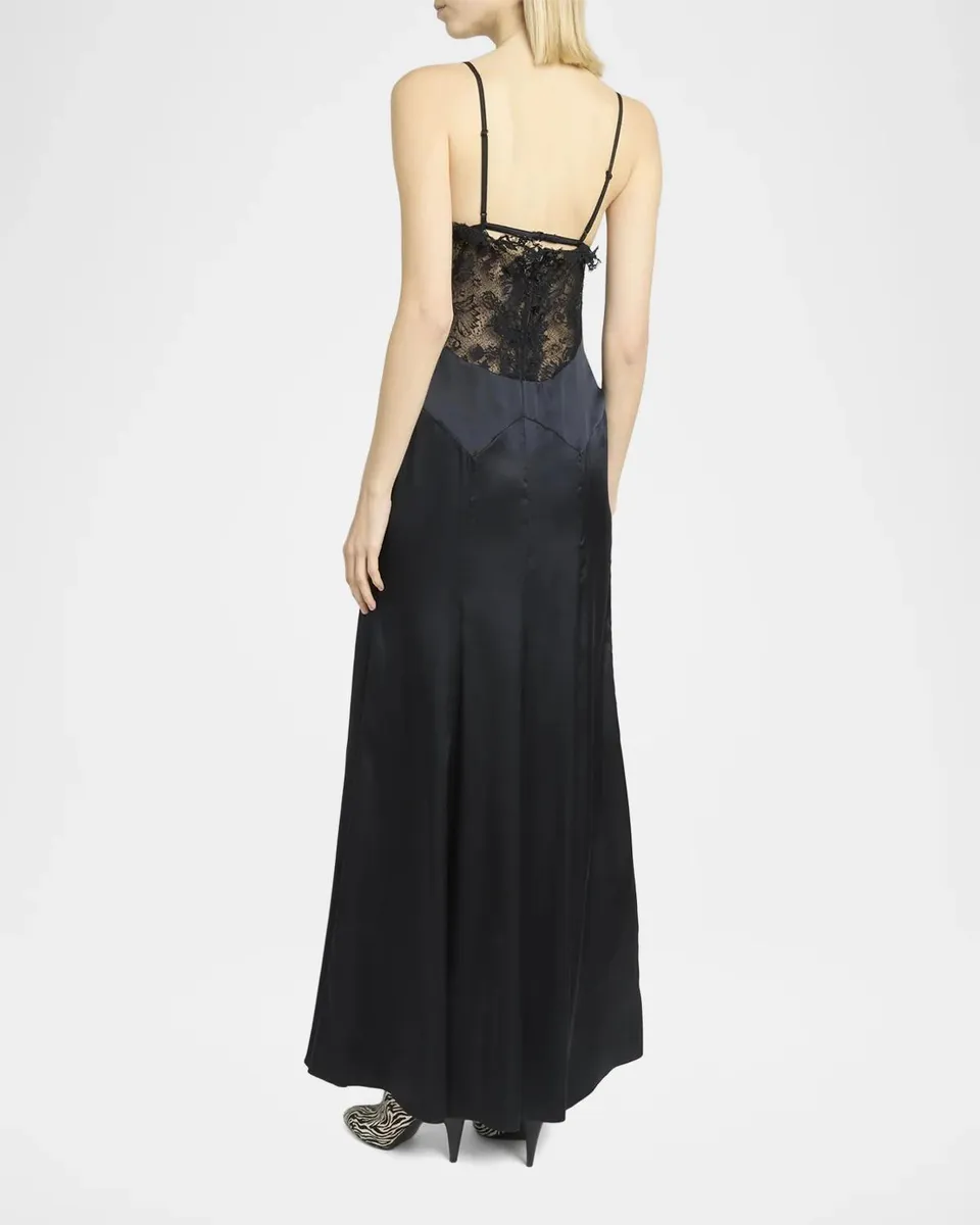 Etoile Isabel Marant Aloise Lace Stretch-Silk Maxi Dress | Thumbnail 3 Etoile Isabel Marant Aloise Lace Stretch-Silk Maxi Dress | Thumbnail 3