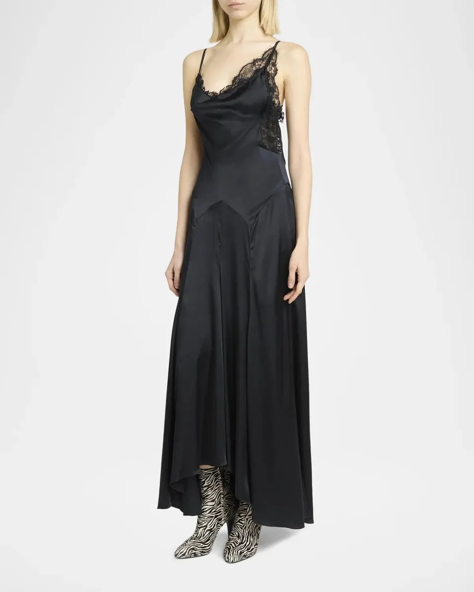 Etoile Isabel Marant Aloise Lace Stretch-Silk Maxi Dress | Thumbnail 4 Etoile Isabel Marant Aloise Lace Stretch-Silk Maxi Dress | Thumbnail 4