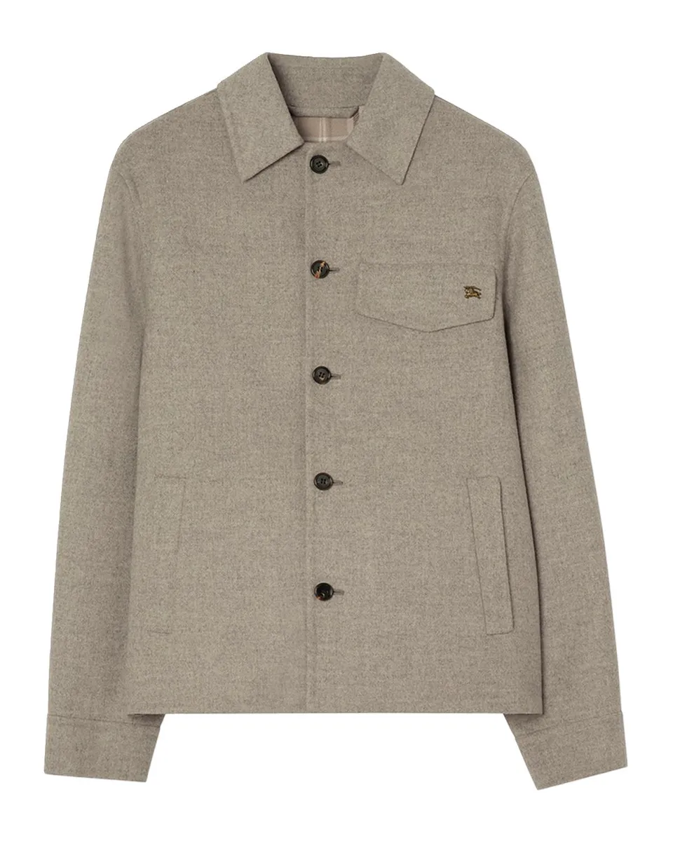 Burberry Men's Thorn Double-Face Wool Overshirt | Thumbnail 3 Burberry Men's Thorn Double-Face Wool Overshirt | Thumbnail 3