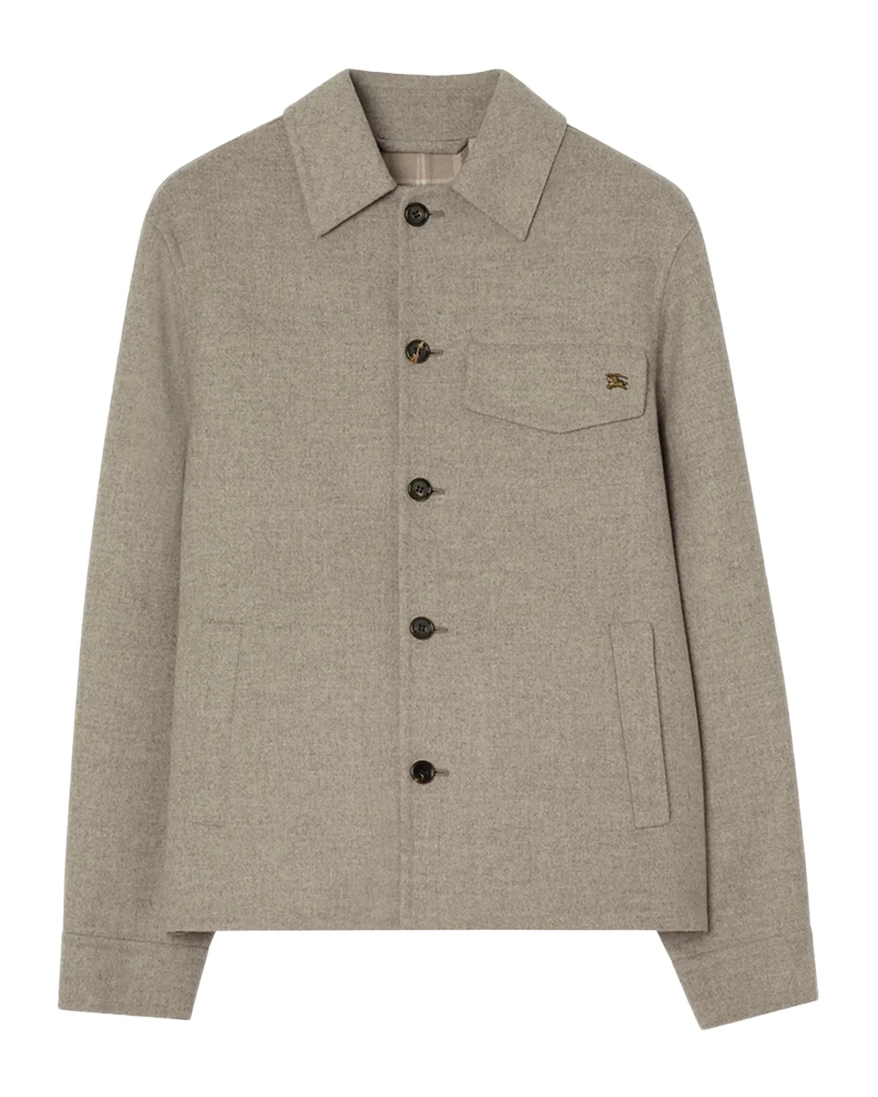 Burberry Men's Thorn Double-Face Wool Overshirt