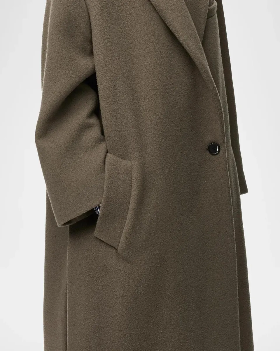 Loewe Gingham Cashmere Single-Breasted Coat | Thumbnail 4