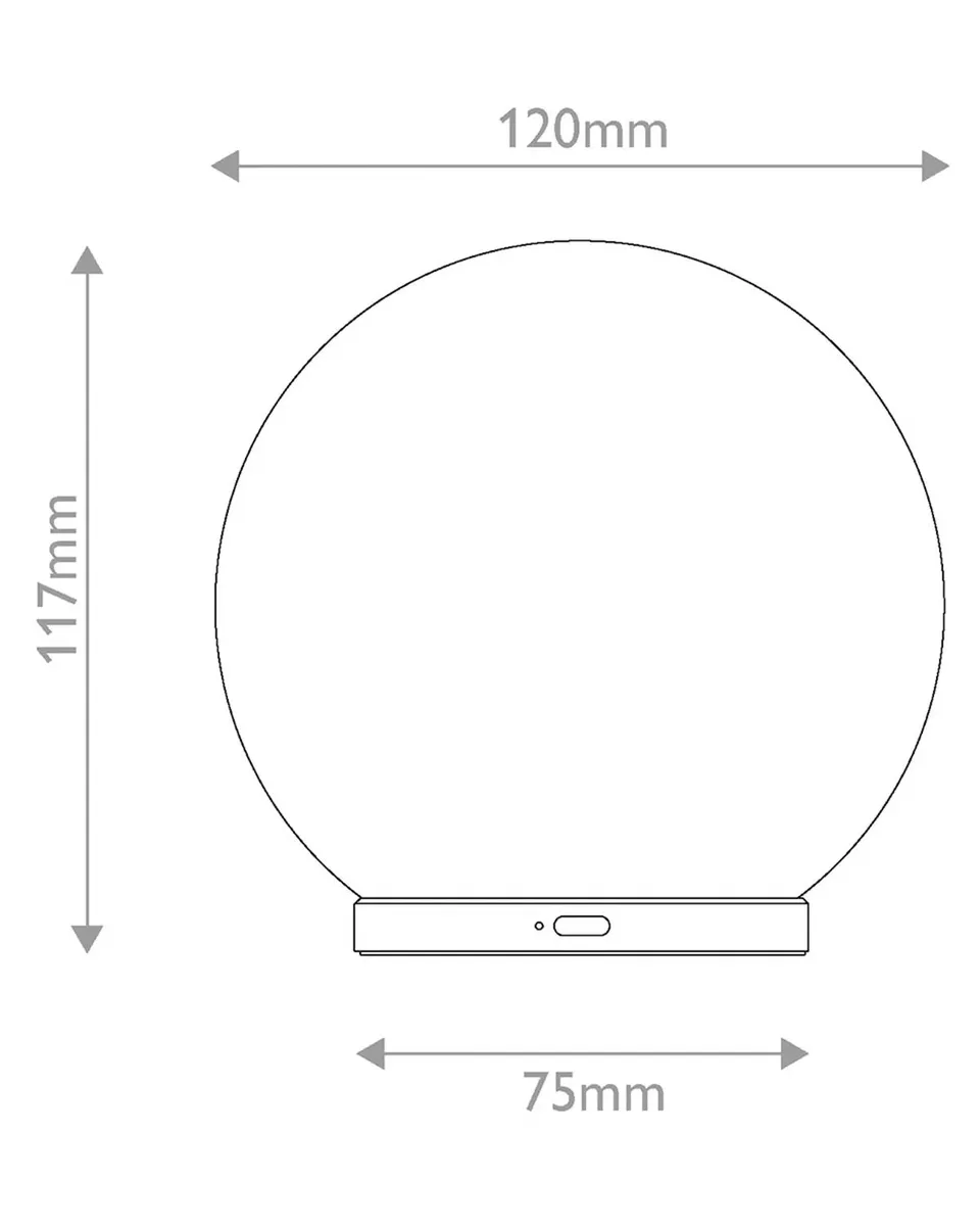 Lucas McKearn Luna 5" Rechargeable LED Table Lamp | Thumbnail 7