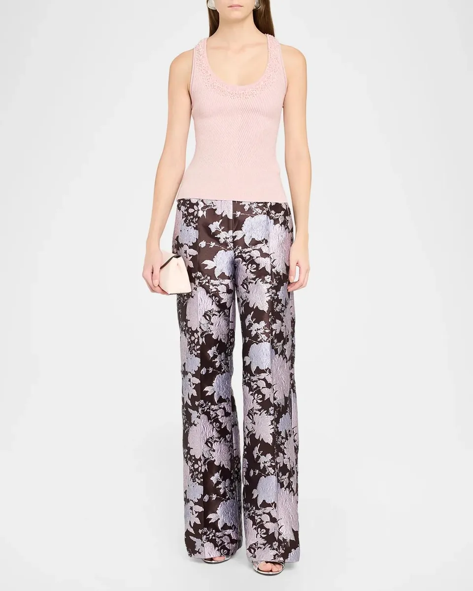 Aknvas Lia Embellished Rib-Knit Tank Top | Thumbnail 2 Aknvas Lia Embellished Rib-Knit Tank Top | Thumbnail 2