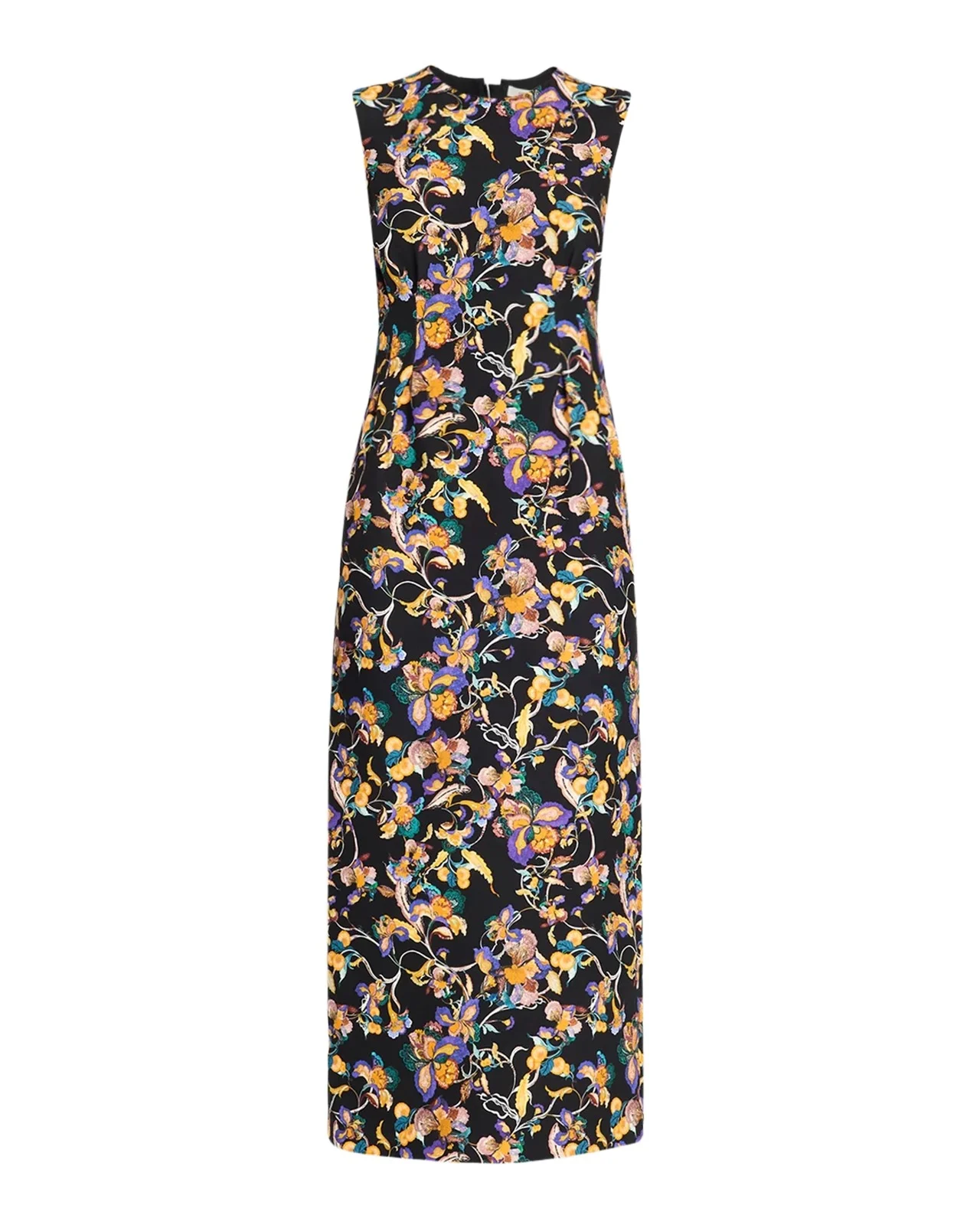 Adam Lippes Ophelia Floral-Print Sleeveless Midi Dress