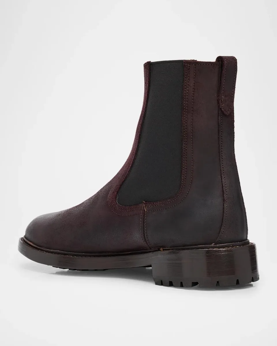 Allen Edmonds Men's Marshall Waxed Suede Chelsea Boots | Thumbnail 2