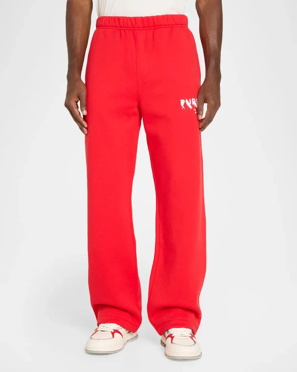 PURPLE Men's Heavyweight Fleece Track Pants | Thumbnail 4 PURPLE Men's Heavyweight Fleece Track Pants | Thumbnail 4