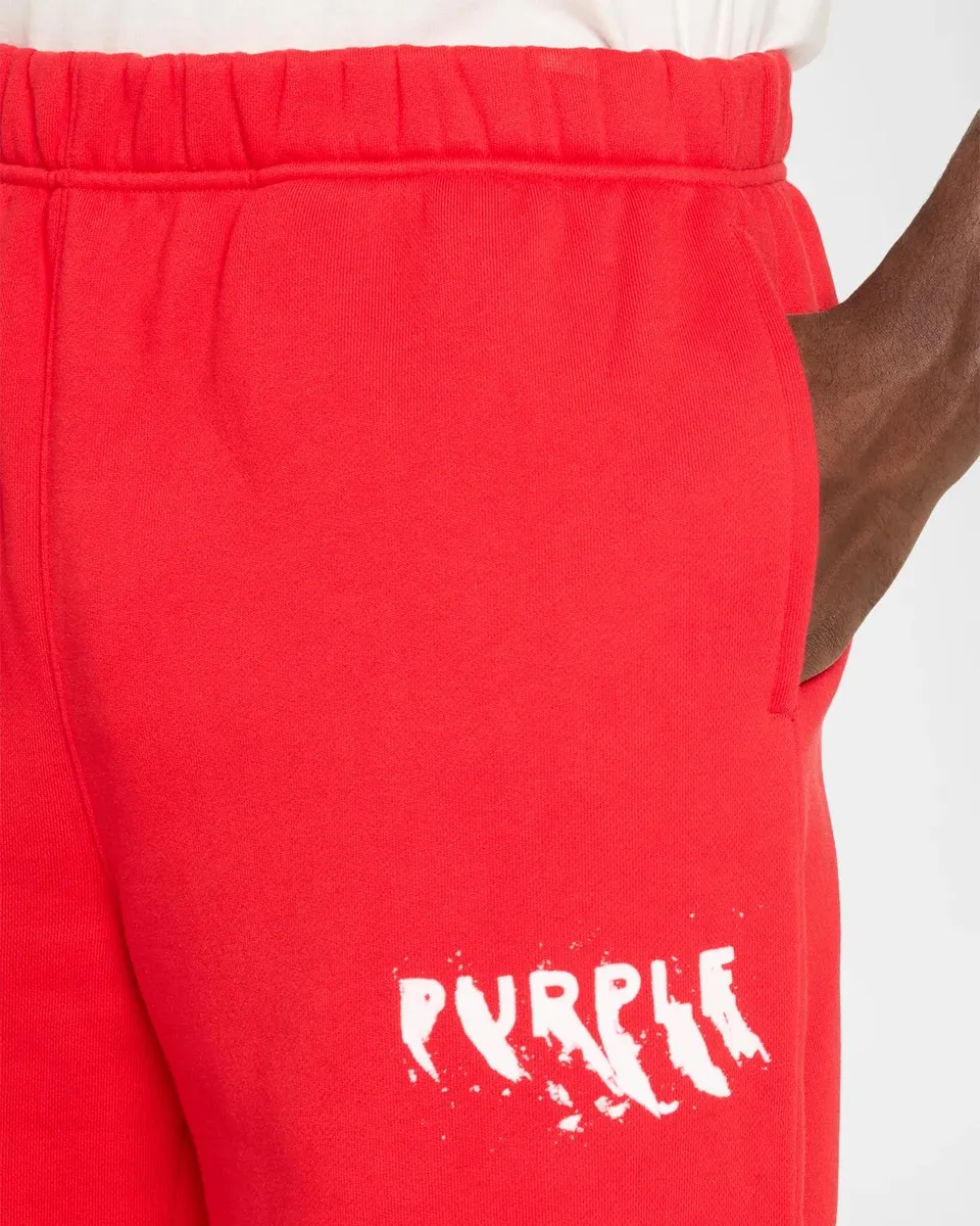PURPLE Men's Heavyweight Fleece Track Pants | Thumbnail 5 PURPLE Men's Heavyweight Fleece Track Pants | Thumbnail 5
