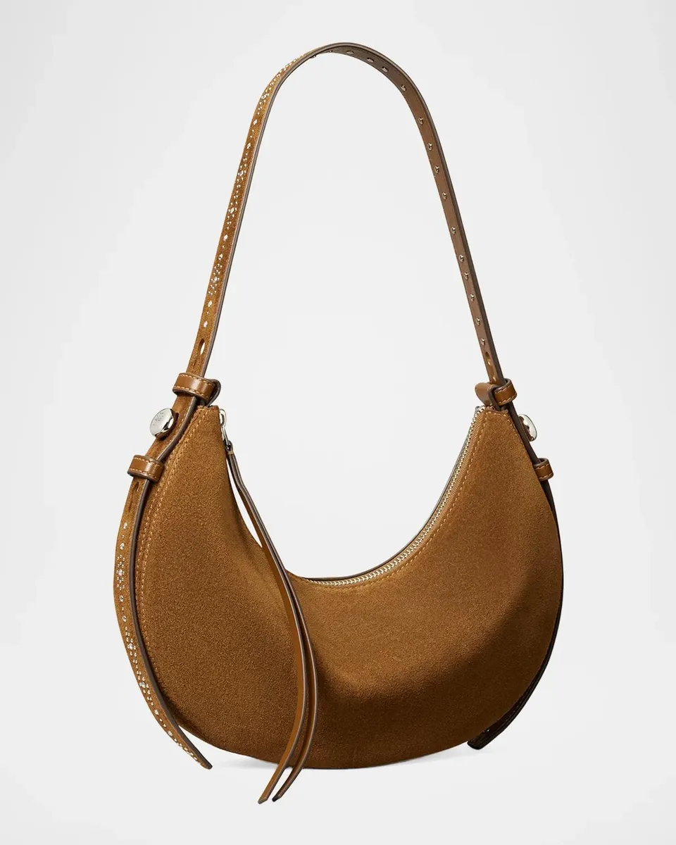 Tory Burch Romy Studded Suede Shoulder Bag | Thumbnail 3 Tory Burch Romy Studded Suede Shoulder Bag | Thumbnail 3