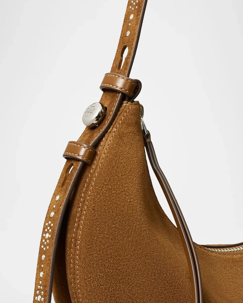 Tory Burch Romy Studded Suede Shoulder Bag | Thumbnail 6 Tory Burch Romy Studded Suede Shoulder Bag | Thumbnail 6