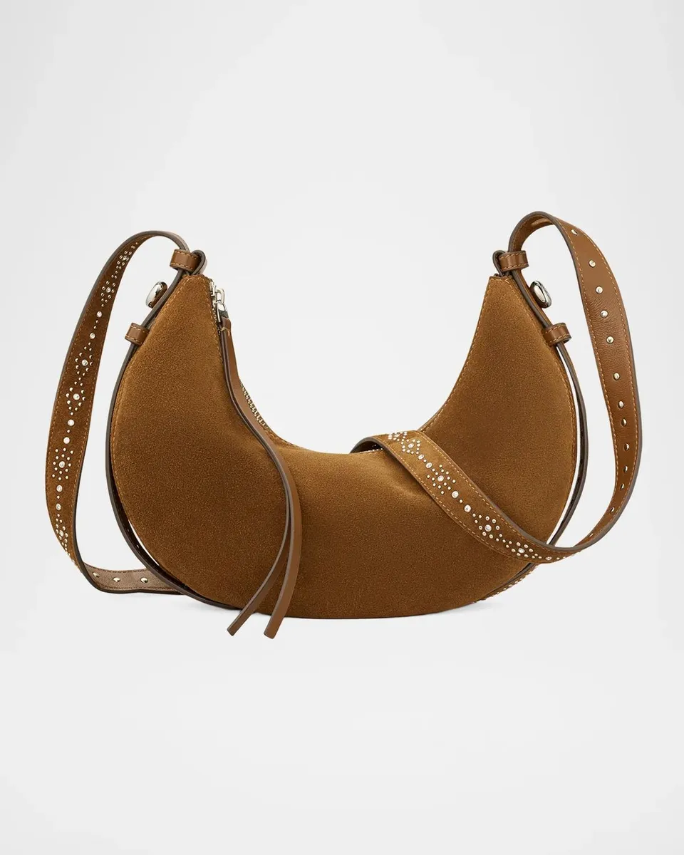 Tory Burch Romy Studded Suede Shoulder Bag | Thumbnail 7 Tory Burch Romy Studded Suede Shoulder Bag | Thumbnail 7