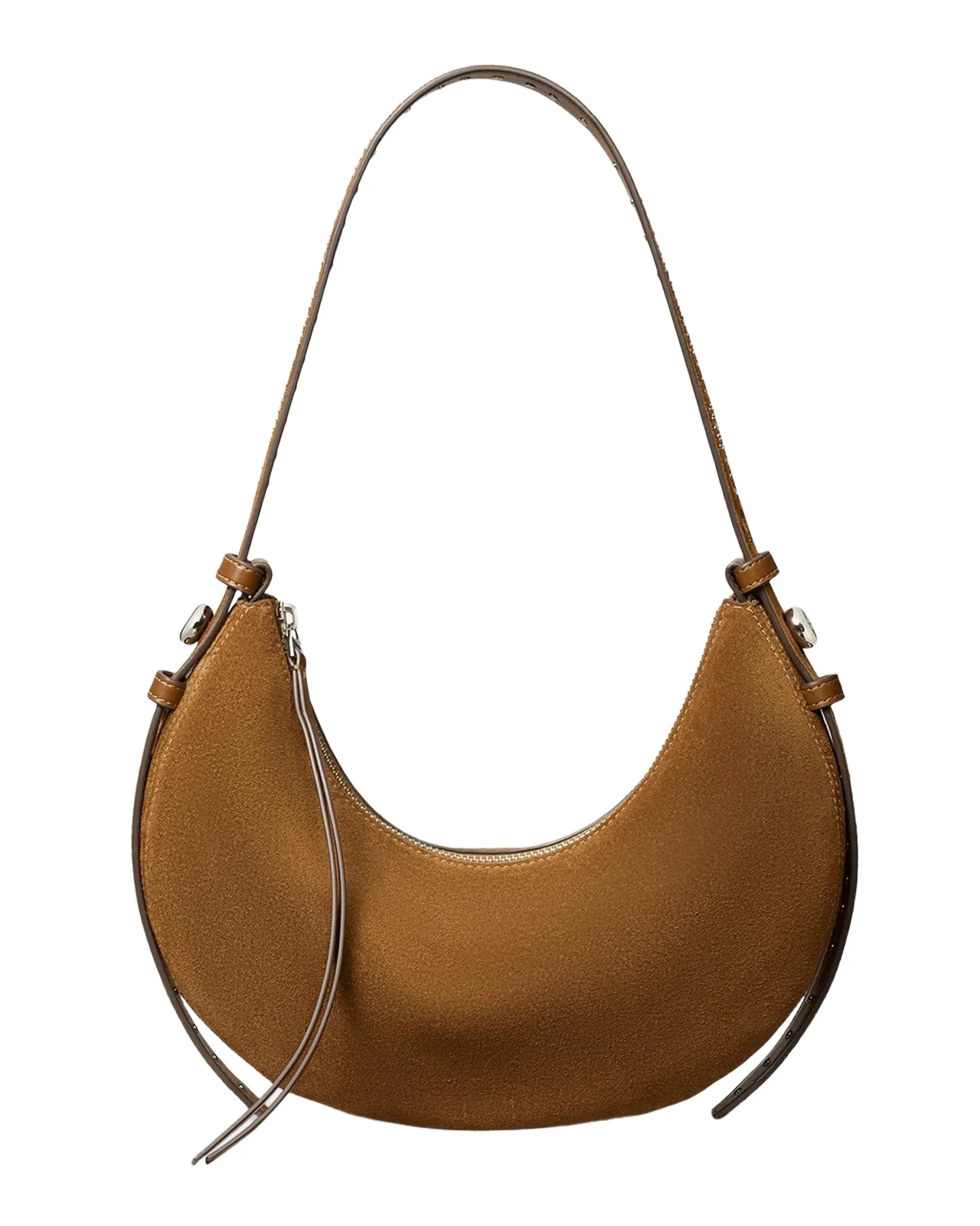 Romy Studded Suede Shoulder Bag Romy Studded Suede Shoulder Bag