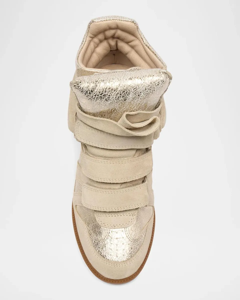 Isabel Marant Bekett Leather High-Top Sneakers | Thumbnail 6