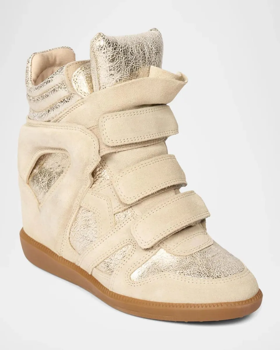 Isabel Marant Bekett Leather High-Top Sneakers | Thumbnail 2 Isabel Marant Bekett Leather High-Top Sneakers | Thumbnail 2