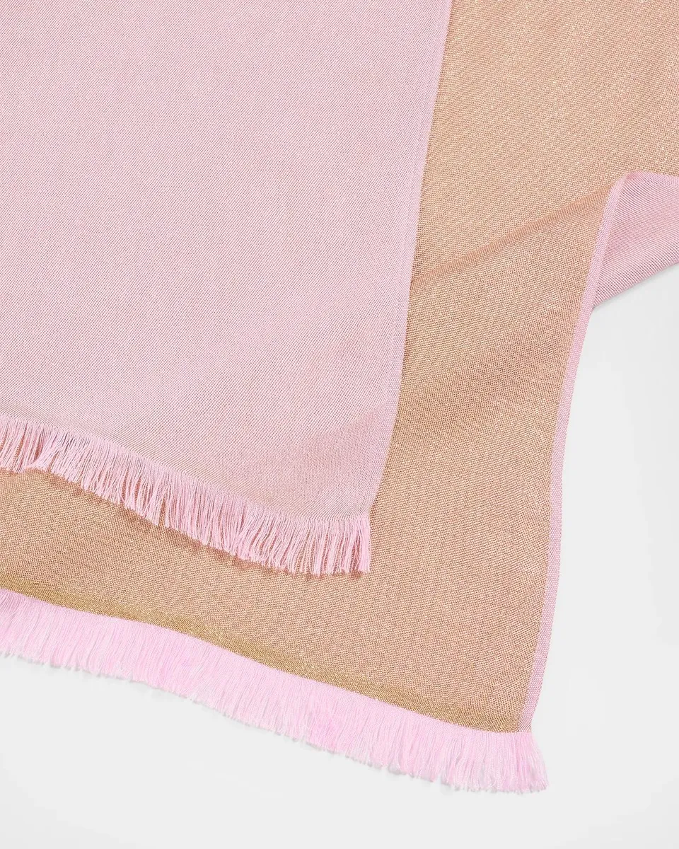 Ferragamo Reversible Metallic Shawl | Thumbnail 4
