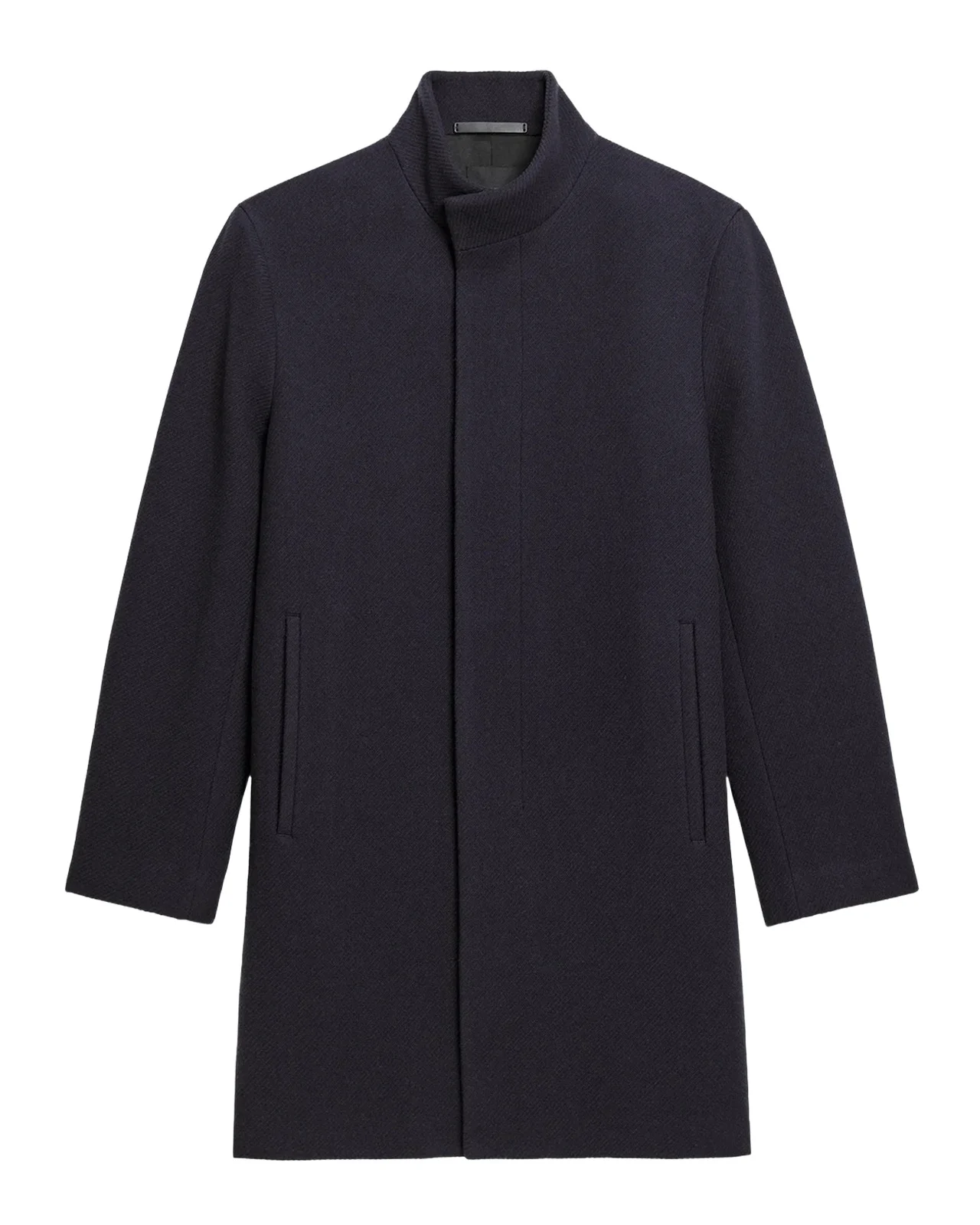 Theory Men's Belvin Melton-Textured Wool-Blend Coat