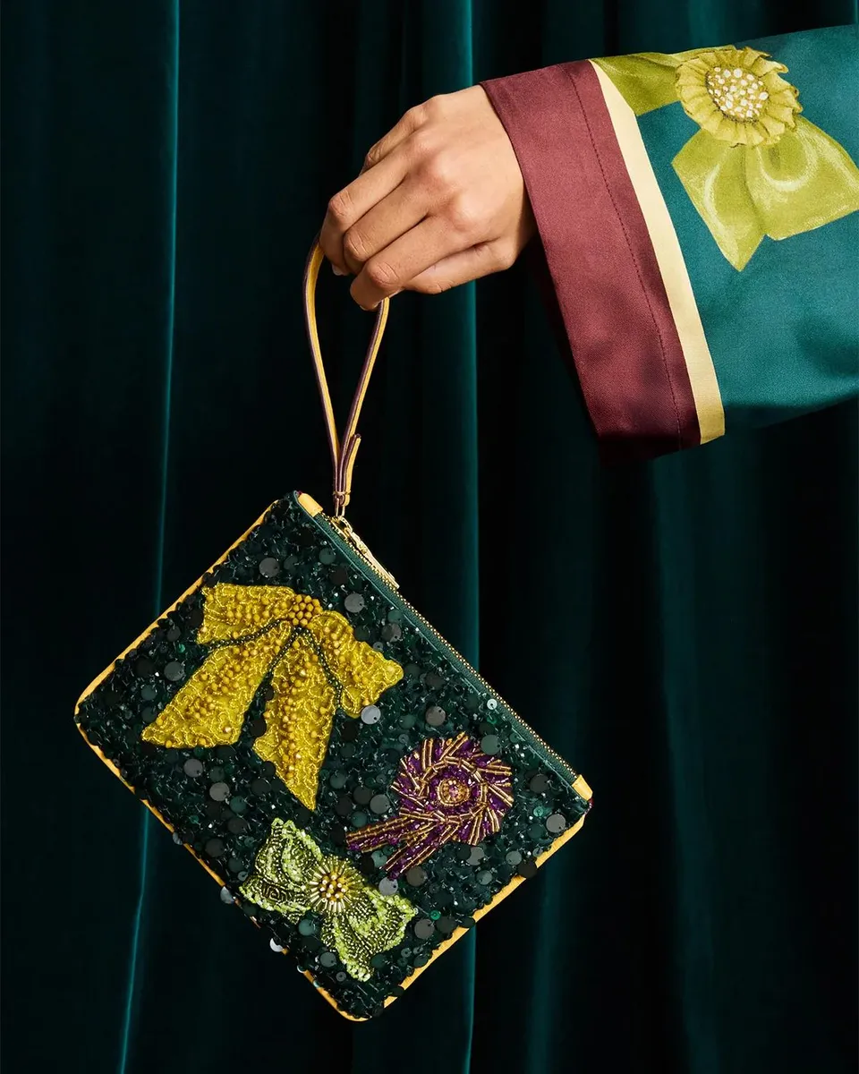 ALÉMAIS Rosette Beaded Clutch Bag | Thumbnail 2 ALÉMAIS Rosette Beaded Clutch Bag | Thumbnail 2