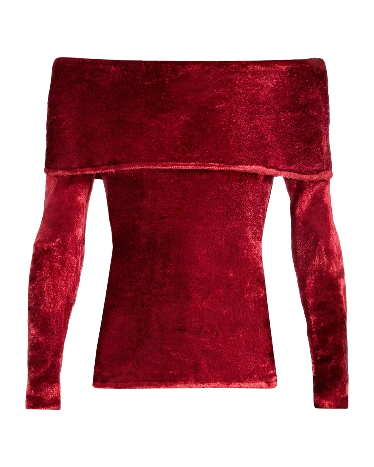 Lapointe Off-the-Shoulder Velvet Top
