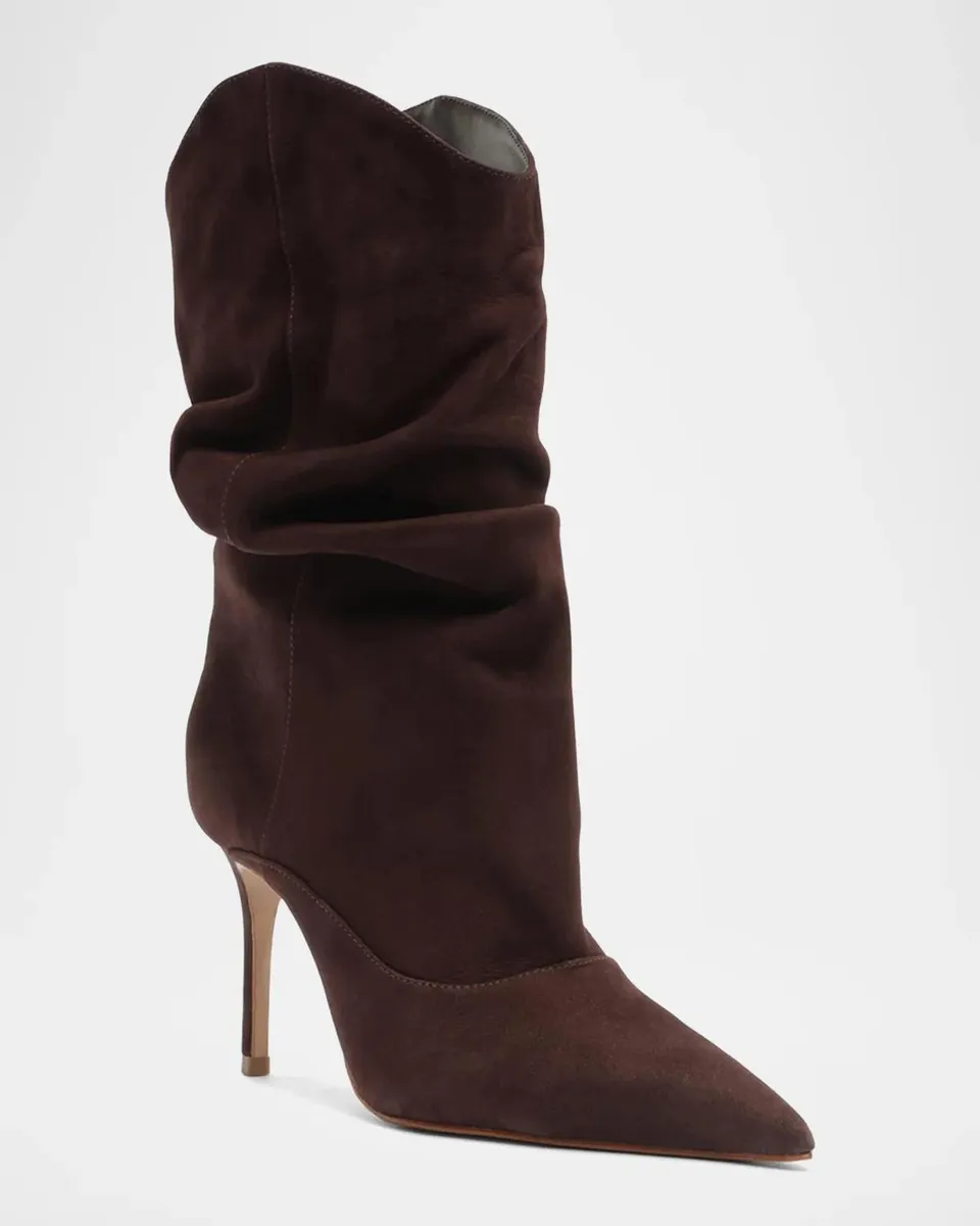 Alexandre Birman Maryana Slouch 85MM Suede Boots | Thumbnail 2
