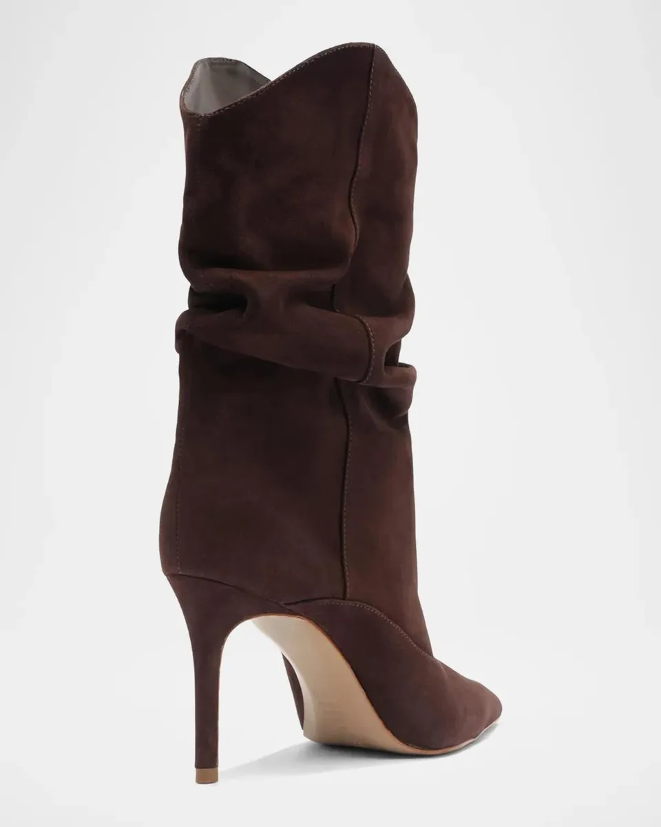 Alexandre Birman Maryana Slouch 85MM Suede Boots | Thumbnail 3