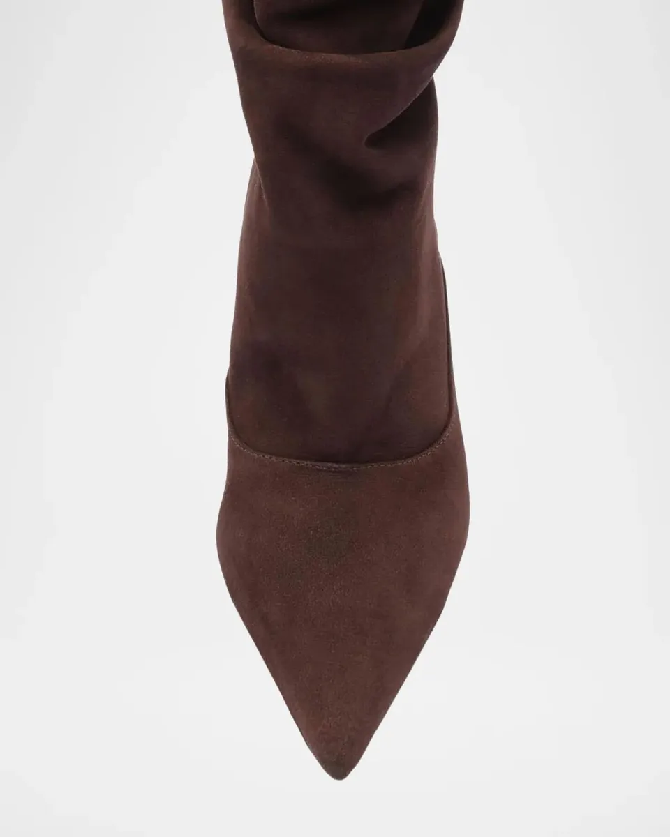 Alexandre Birman Maryana Slouch 85MM Suede Boots | Thumbnail 6