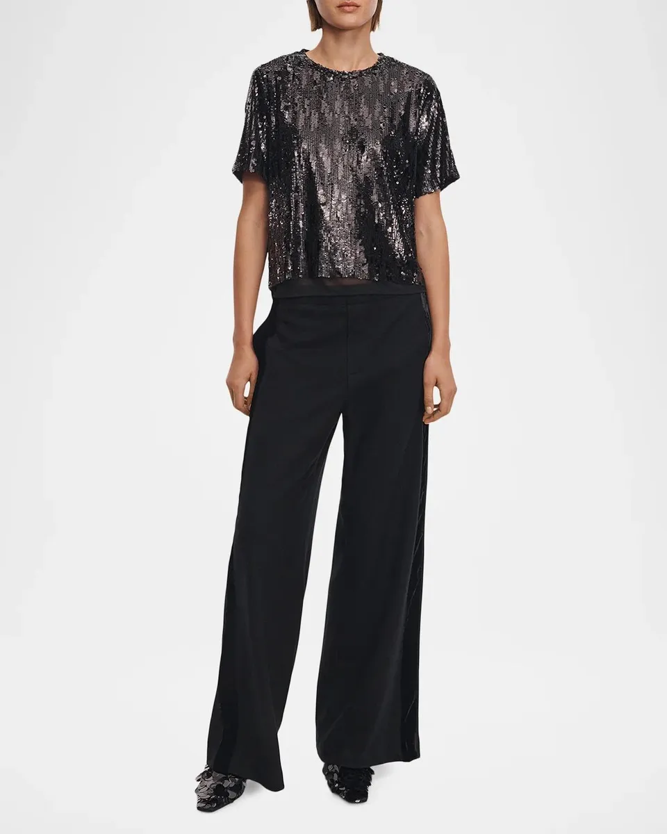 rag & bone Cher Sequined Short-Sleeve Top | Thumbnail 2 rag & bone Cher Sequined Short-Sleeve Top | Thumbnail 2