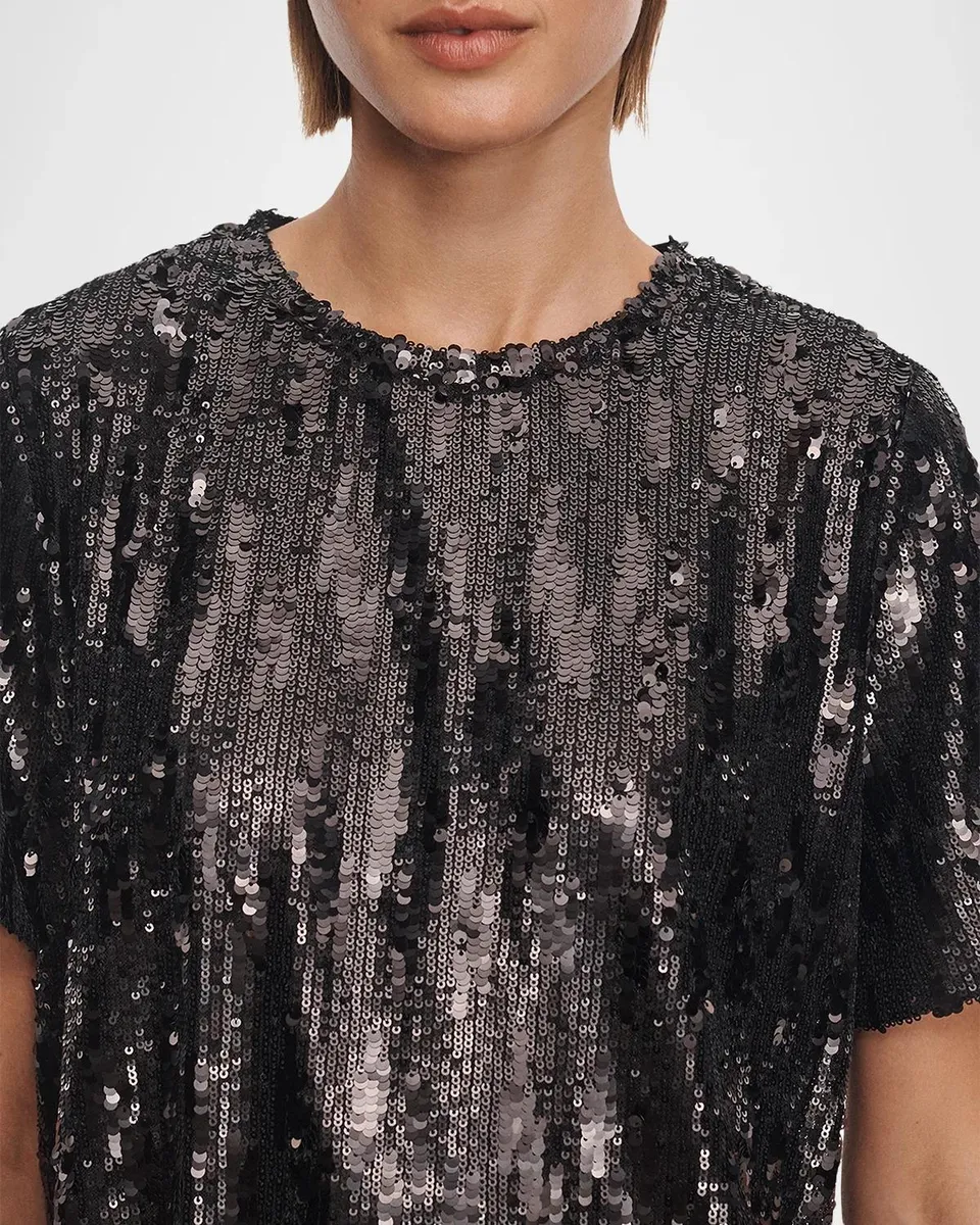 rag & bone Cher Sequined Short-Sleeve Top | Thumbnail 5 rag & bone Cher Sequined Short-Sleeve Top | Thumbnail 5
