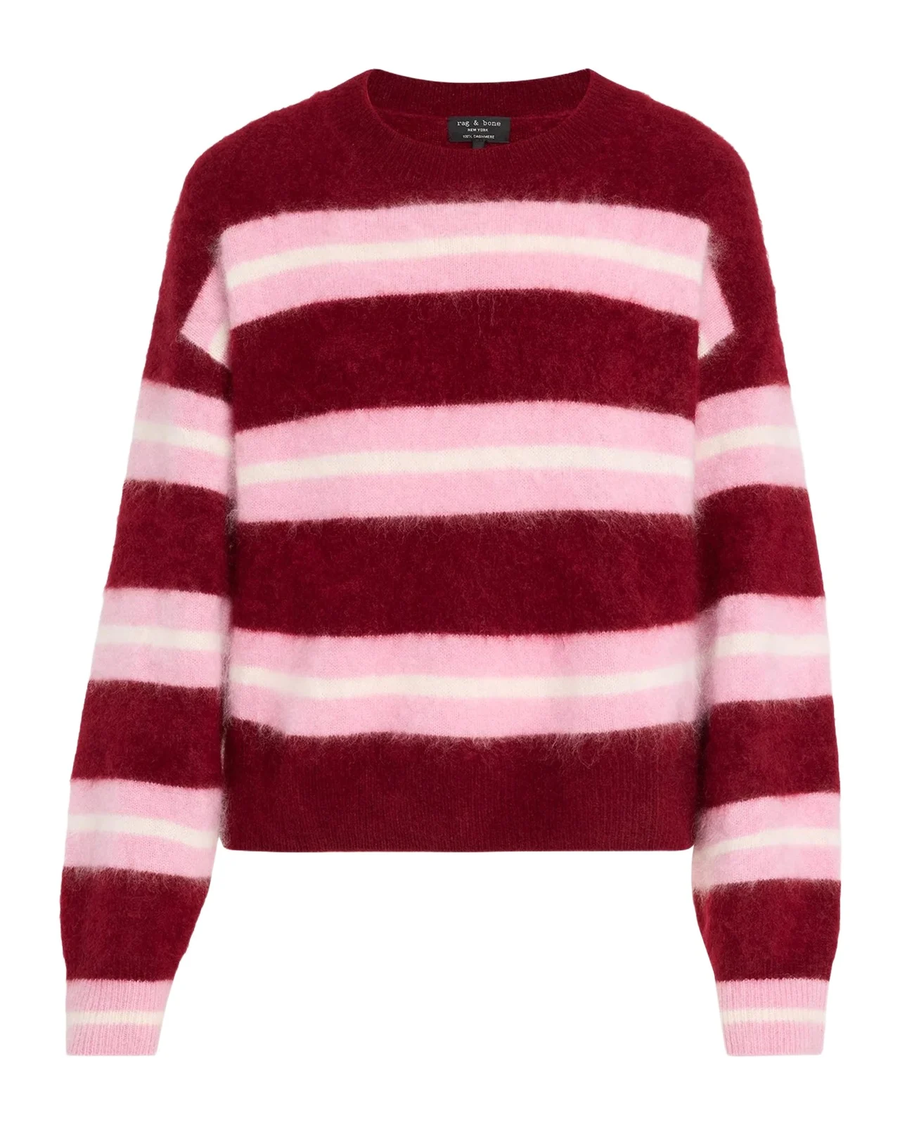 Jada Brushed Cashmere Striped Sweater