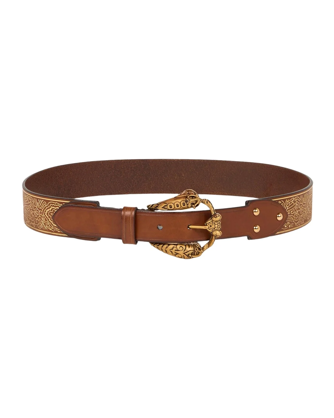 Leather Belt with Animal Buckle Leather Belt with Animal Buckle