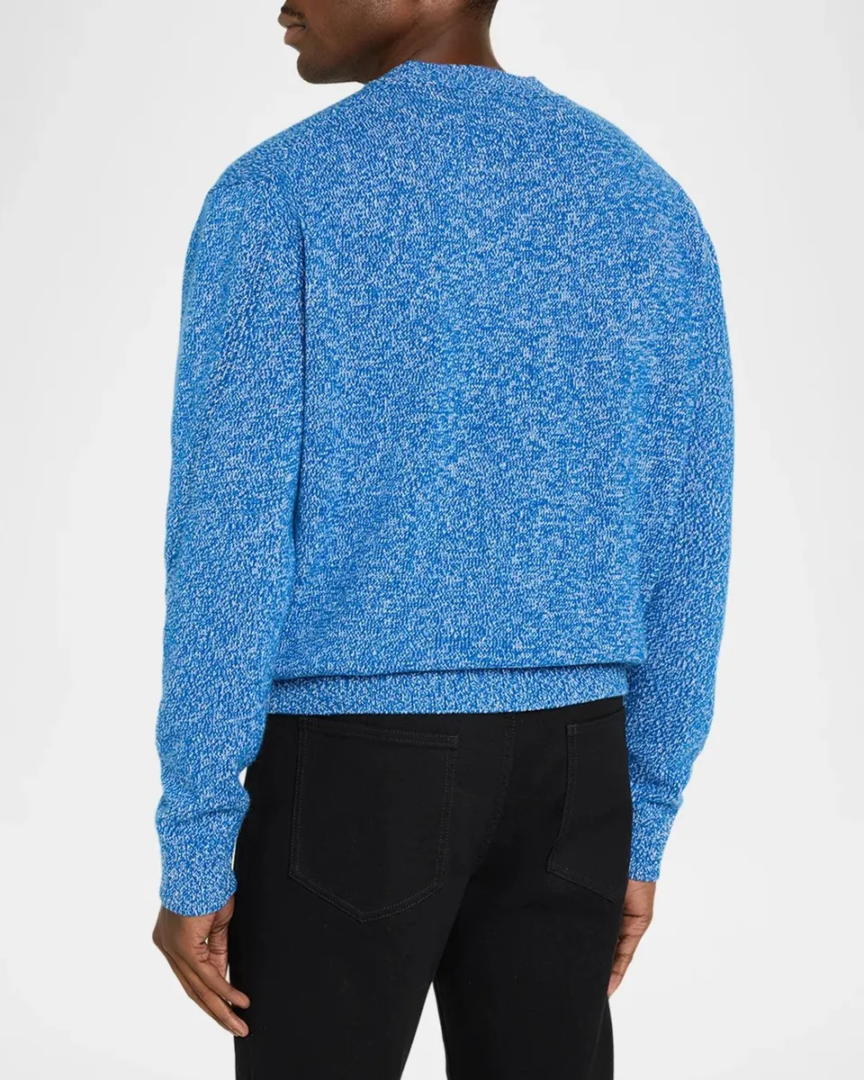 Givenchy Men's Couture Seam Mouline Knit Crewneck Sweater | Thumbnail 3
