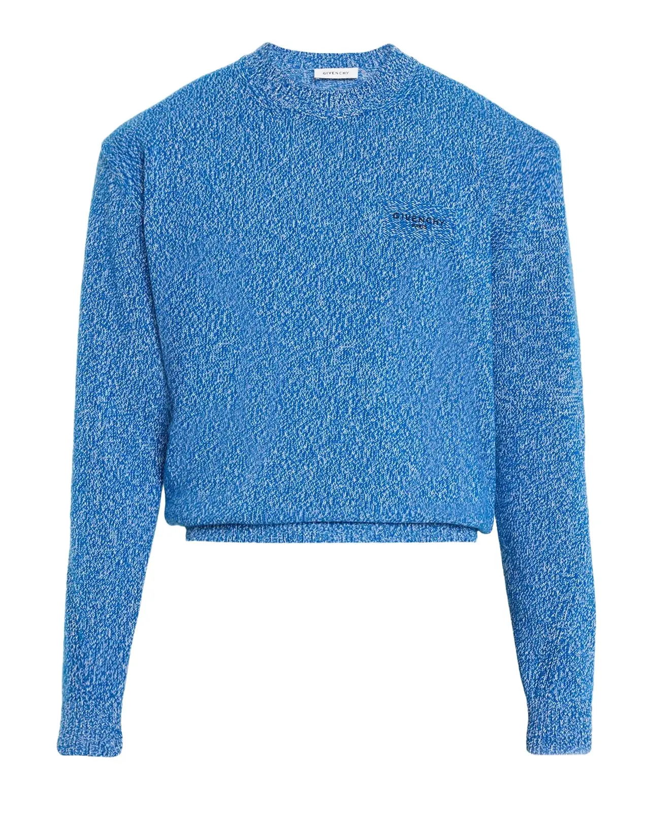 Givenchy Men's Couture Seam Mouline Knit Crewneck Sweater